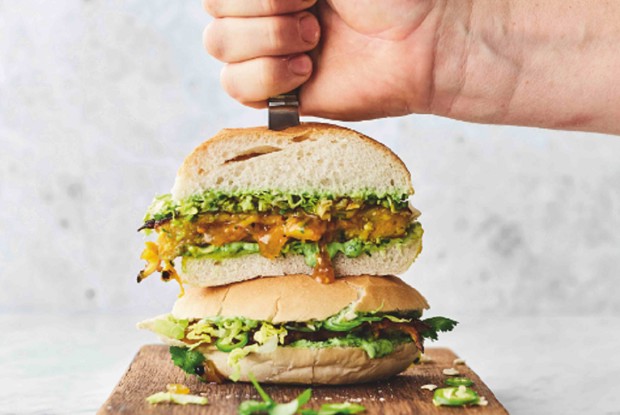 Бургер с бхаджи