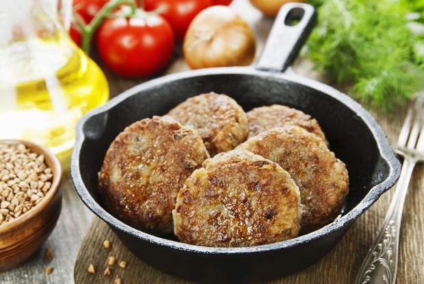 Бургеры из гречки с грибами