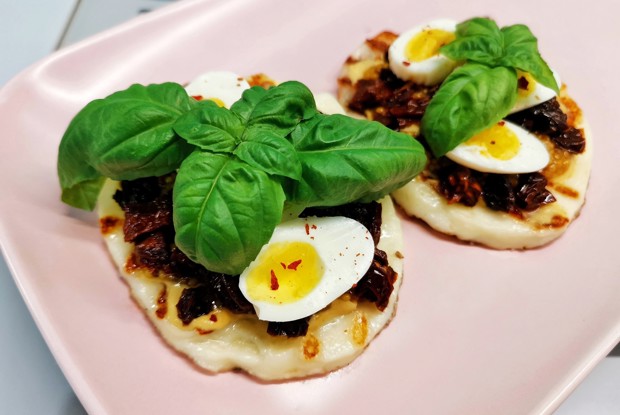 Бутерброды из сыра халуми