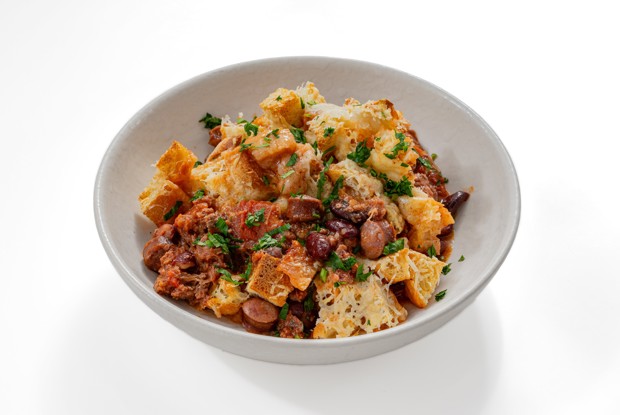 Быстрое кассуле из консервированной фасоли