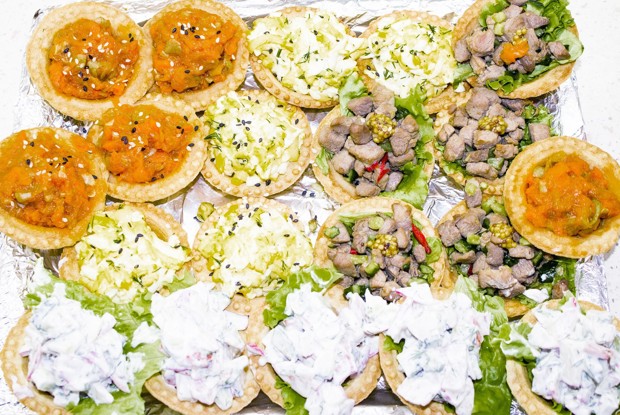 Быстрые закуски в тарталетках