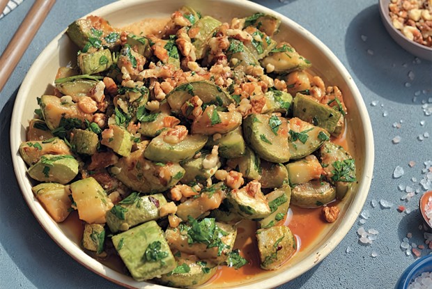 Быстрый салат из кабачков