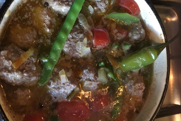 Быстрый суп с фрикадельками