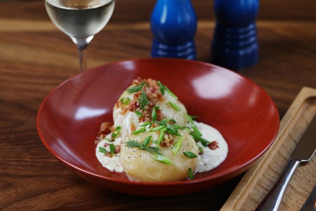 Цеппелины с творогом и мясом