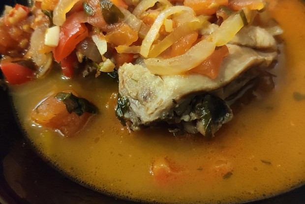 Чахохбили с красным вином