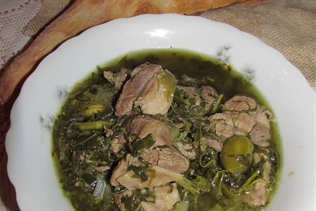 Чакапули (ягненок с эстрагоном и белым вином)