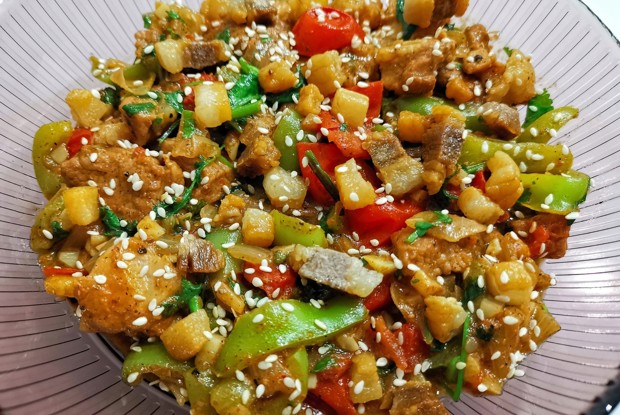 Чашушули из свиной шеи