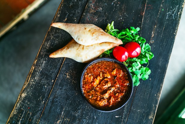 Чашушули с томатной пастой из телятины