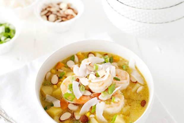 Чаудер с треской и кукурузой