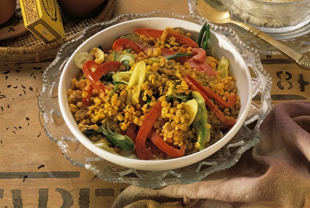 Чечевица с карри