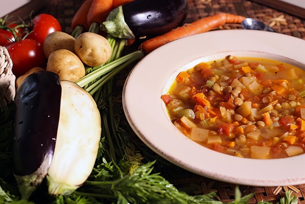 Чечевица с зеленью