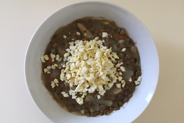 Чечевичная похлебка на оливковом масле