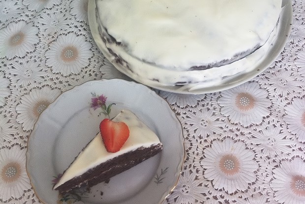 Черемуховый торт со сметанным кремом