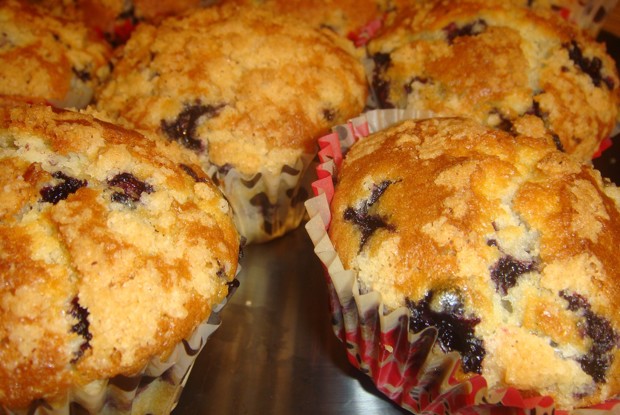 Черничные маффины