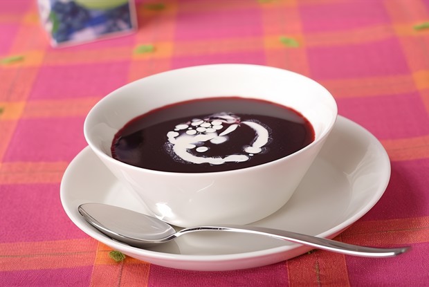 Черничный суп