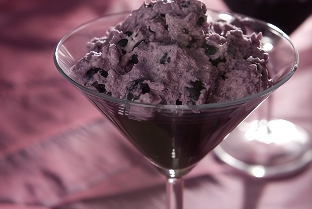 Чернично-лимонный шербет