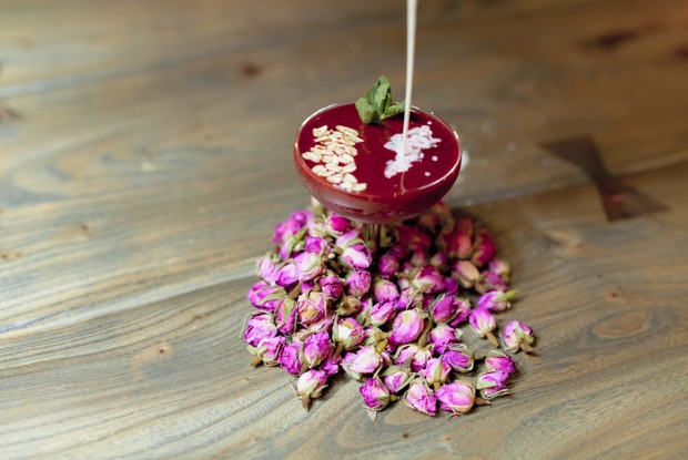 Черничный смузи со сливками