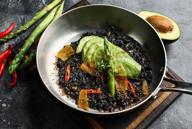 Черное ризотто