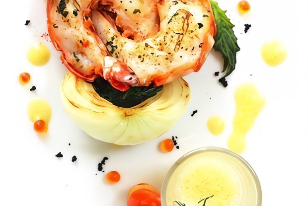 Чесночные креветки с прованским майонезом
