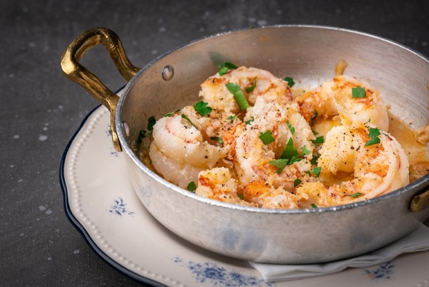 Чесночные креветки