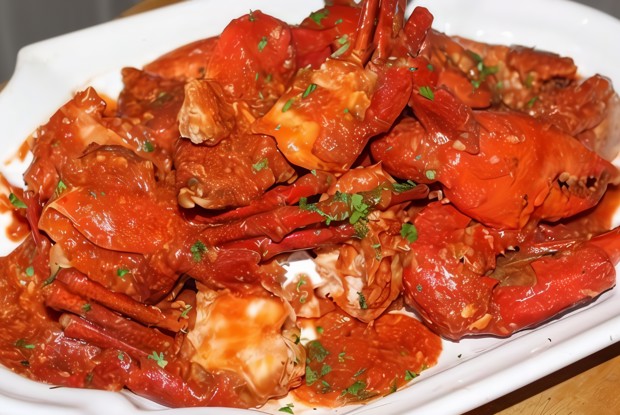 Чили краб по-сингапурски
