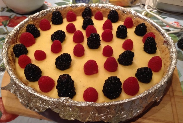 Чизкейк с белым шоколадом и сливками