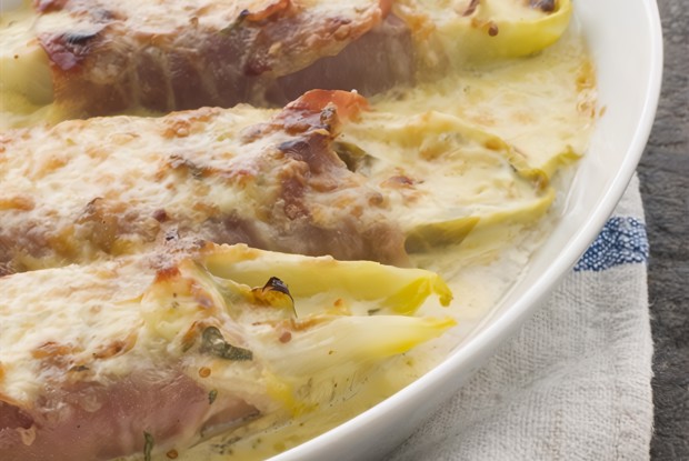 Цикорий с ветчиной