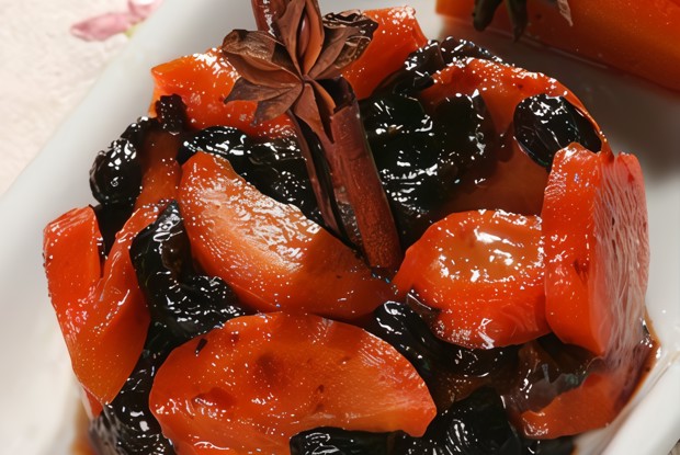 Цимес с морковью и бататом