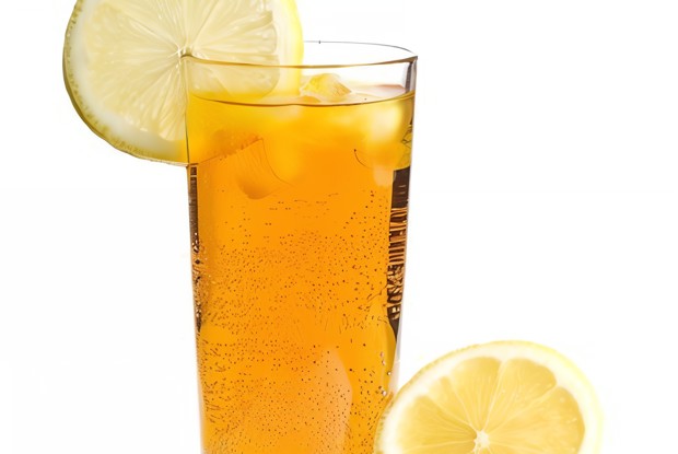 Цитрусовый газированный оранжад с лимонной травой