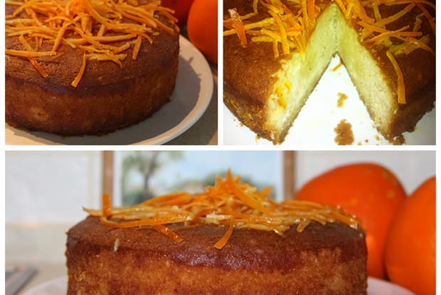 Цитрусовый кекс с миндалем