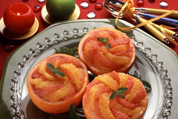 Цитрусовый салат с анисовым сиропом