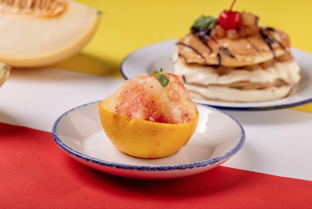 Цитрусовый сорбет с дыней