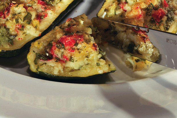 Цукини фаршированные крабовым мясом