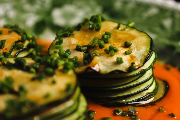 Цукини, редис, ромеско