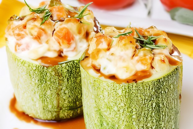 Цукини с креветками