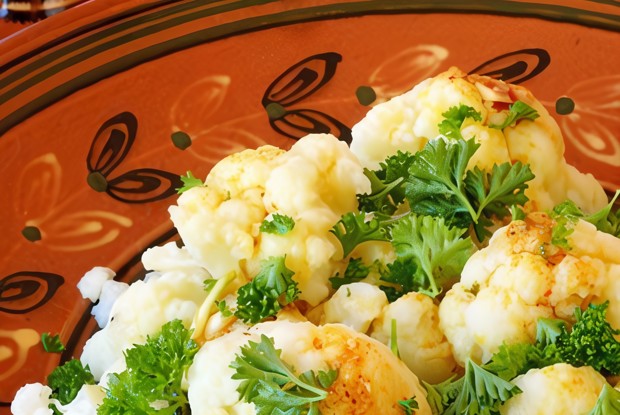 Цветная капуста с горчично-эстрагоновым винегретом