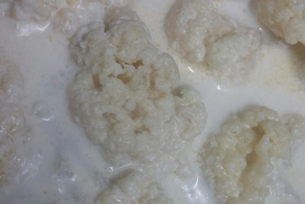 Цветная капуста, тушеная в сливках