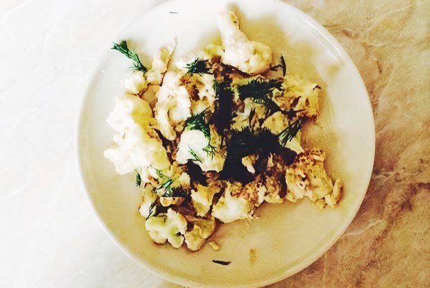 Цветная капуста в яйце и сметане