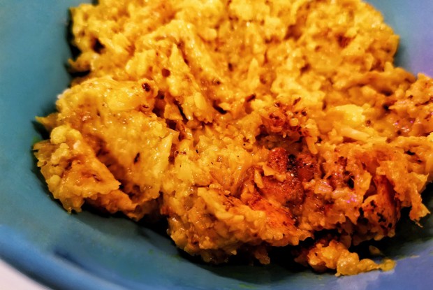 Цветная капуста карри с сыром