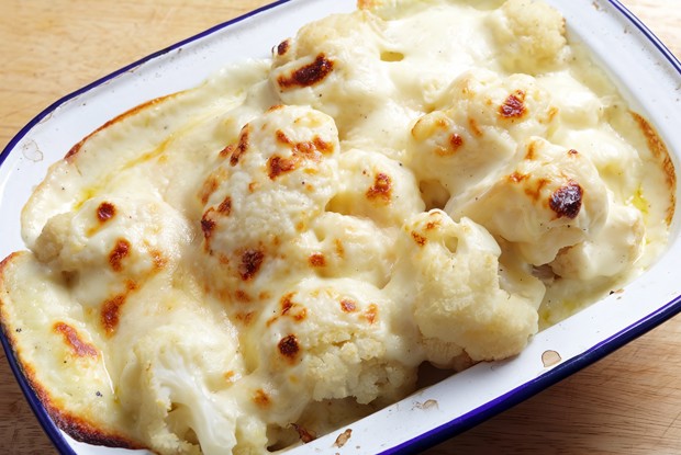 Цветная капуста с мускатным орехом под соусом бешамель