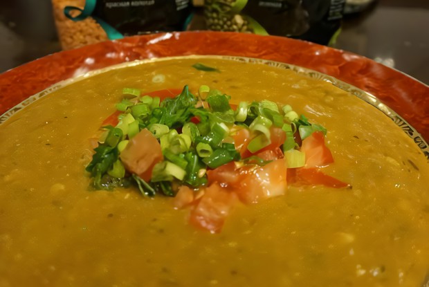 Дал с машем и чечевицей