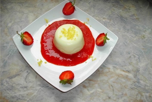 Десерт лимонный