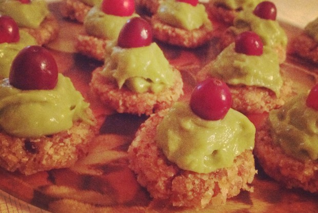 Десерт с мятно-лаймовым кремом