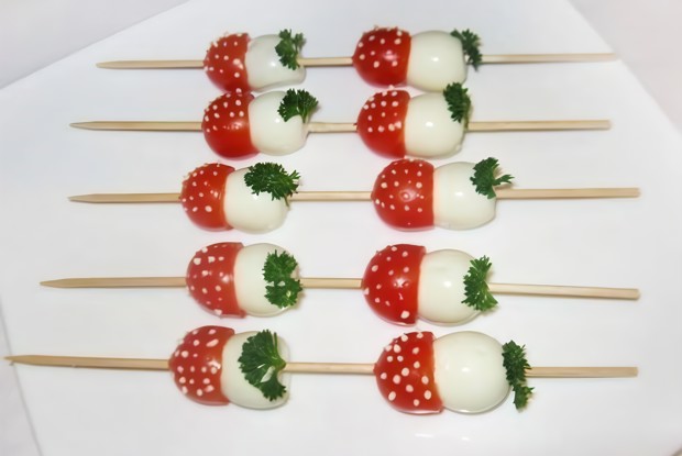 Детские канапе «Мухоморчики»