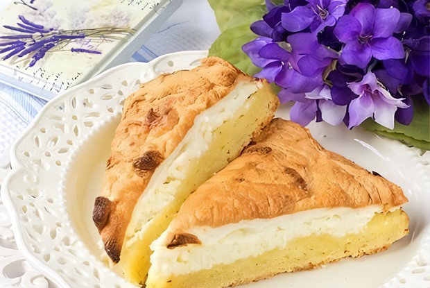 Диетический пирог с творогом