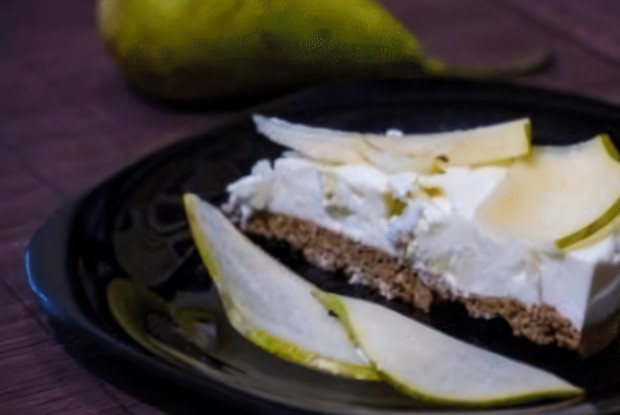 Диетический чизкейк с грушей