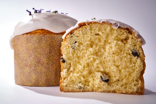 Диетический кулич с сахарной помадкой