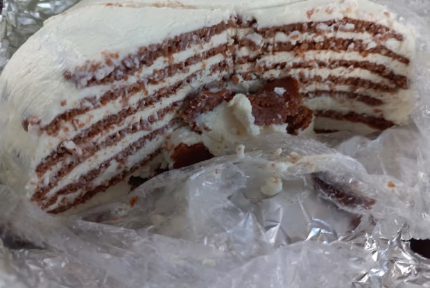 Диетический торт на сковороде