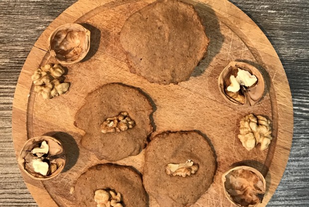 Диетическое гречневое печенье с грецким орехом