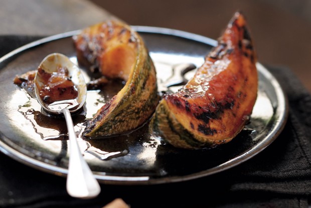 Дыня в медово-лавандовой карамели